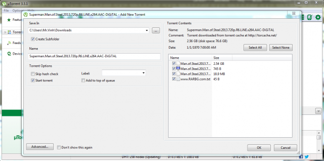 Lưu phim vào ổ cứng