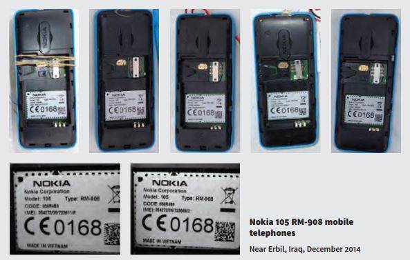 Khủng bố ISIS thường xuyên dùng Nokia 105 để ... đặt bom