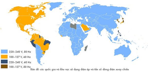 Vì sao Việt Nam sử dụng điện áp 220v trong khi Nhật, Mỹ chỉ dùng 110v?