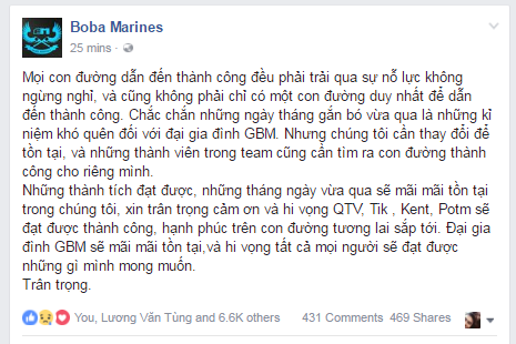 [LMHT] NÓNG: QTV, Tik, POTM cùng Kent rời GBM