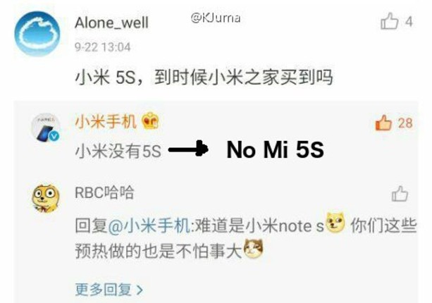 Xiaomi: Sẽ không có Mi 5s?