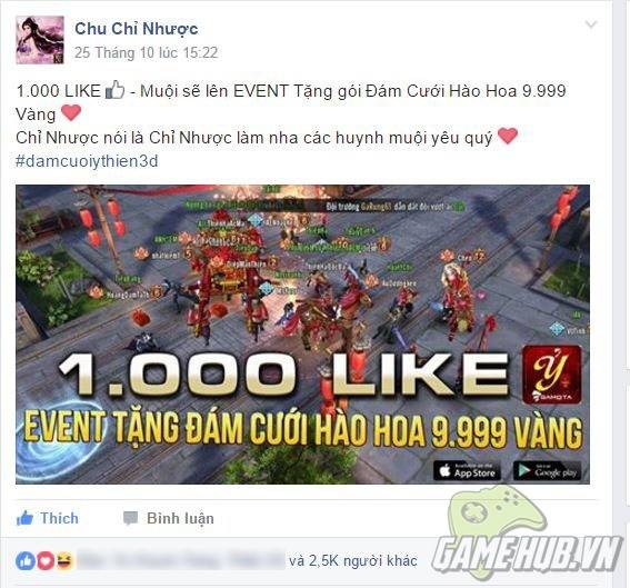 [Chuyện lạ] NPH dành "phong bì 2 triệu" mừng đám cưới game thủ