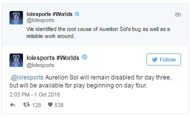 [CKTG 2016] Aurelion Sol sẽ xuất hiện trở lại vào Ngày 4