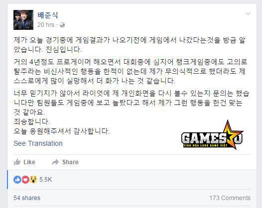 [CKTG 2016] Bang “dính phốt” ngay sau khi SKT lên đỉnh vinh quang