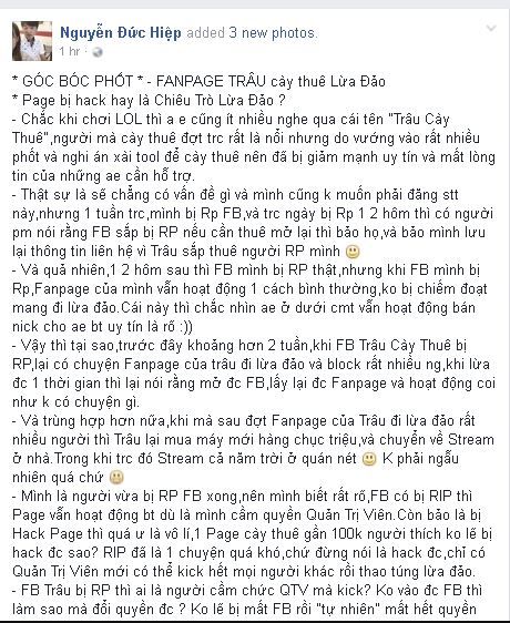 [LMHT] King Of War bất ngờ xóa status bóc phốt, Trâu Best Udyr được dịp "đá xoáy"