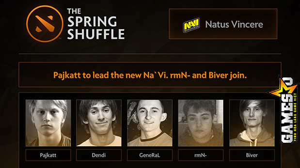 [Dota 2] Pajkatt là tân Đội trưởng của Na`Vi cùng với rmN`, Dendi và GeneRaL