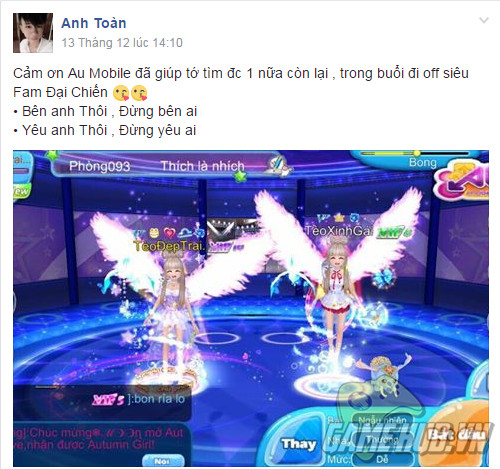 [Hot] “Tình yêu sét đánh” của cặp đôi nam – nam gây sốt cộng đồng Au Mobile