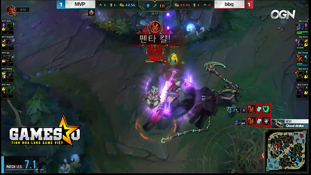 [LMHT] bbq Tempt là tuyển thủ đầu tiên có được Pentakill tại LCK Mùa Xuân 2017