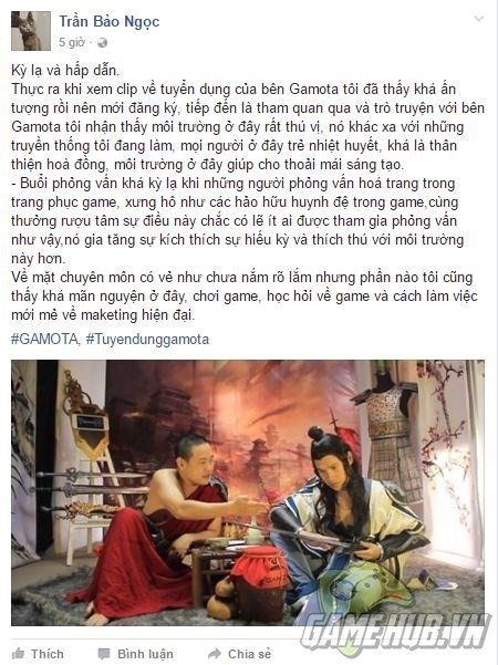 “Ngược đời” chuyện tuyển dụng chỉ có ở Gamota