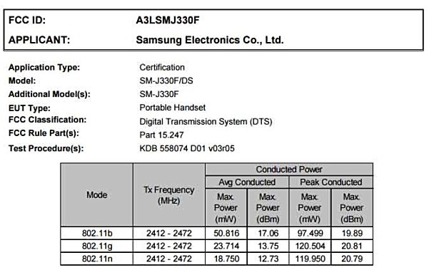 Galaxy J3 2017 đạt chứng nhận quan trọng trước khi ra mắt