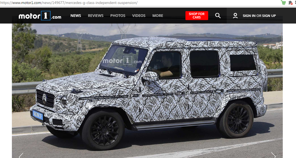 Mercedes-Benz G-Class 2019 sở hữu hệ thống treo độc lập phía trước và chiều rộng gia tăng
