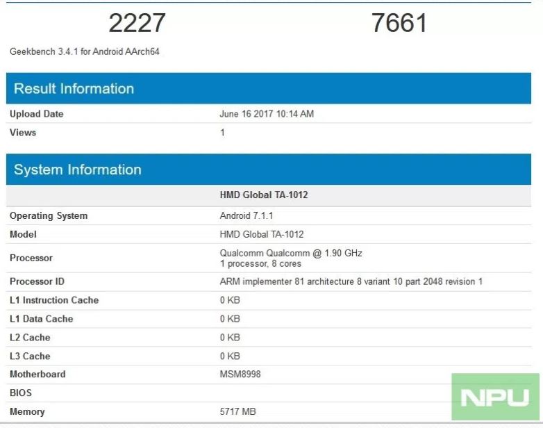 Nokia 9 với RAM 6GB tiếp tục xuất hiện với nhiều điểm ấn tượng
