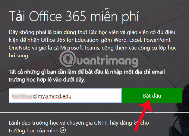 Cách đăng ký tải bộ Office 365 miễn phí cho sinh viên/giáo viên