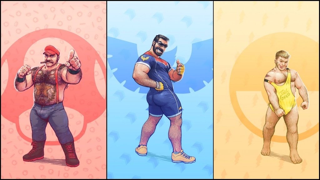 [Giải trí] Khi những nhân vật quen thuộc của Nintendo hoá "cơ bắp" dưới bàn tay hoạ sĩ