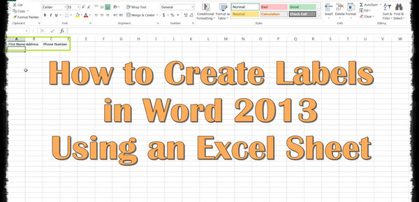 How To Set Labels In Word 2007