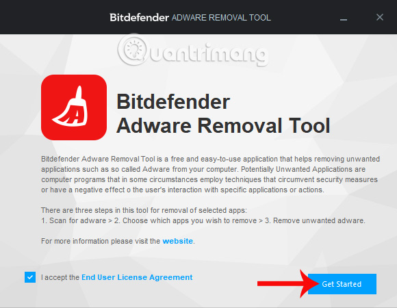 Cách dùng Bitdefender Adware Removal Tool gỡ phần mềm quảng cáo trên Windows