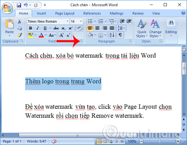 Cách viết chữ gạch ngang trong Word và Excel » Cập nhật tin tức ...