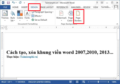 Cách tạo, xóa khung viền word 2007,2010, 2013, 2016 » Cập nhật tin ...