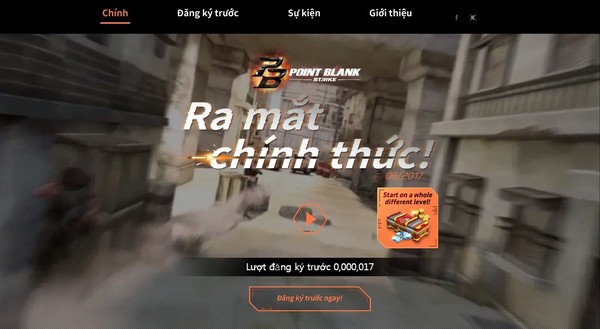 Point Blank: Strike lộ trang chủ tiếng Việt, ra mắt chính thức tháng 09/2017