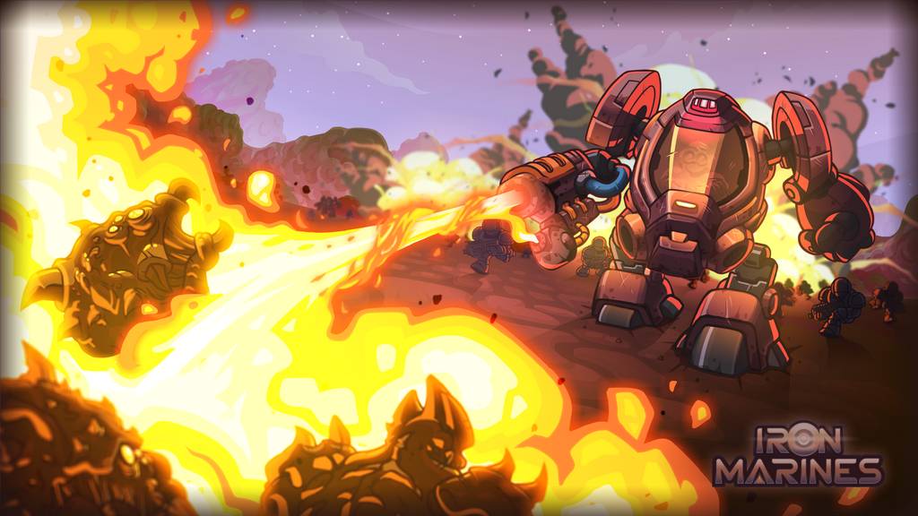 [Android/iOS] Tải "miễn phí" Iron Marines - Tái hiện khá ngộ nghĩnh cuộc chiến giữa Zerg và Terran