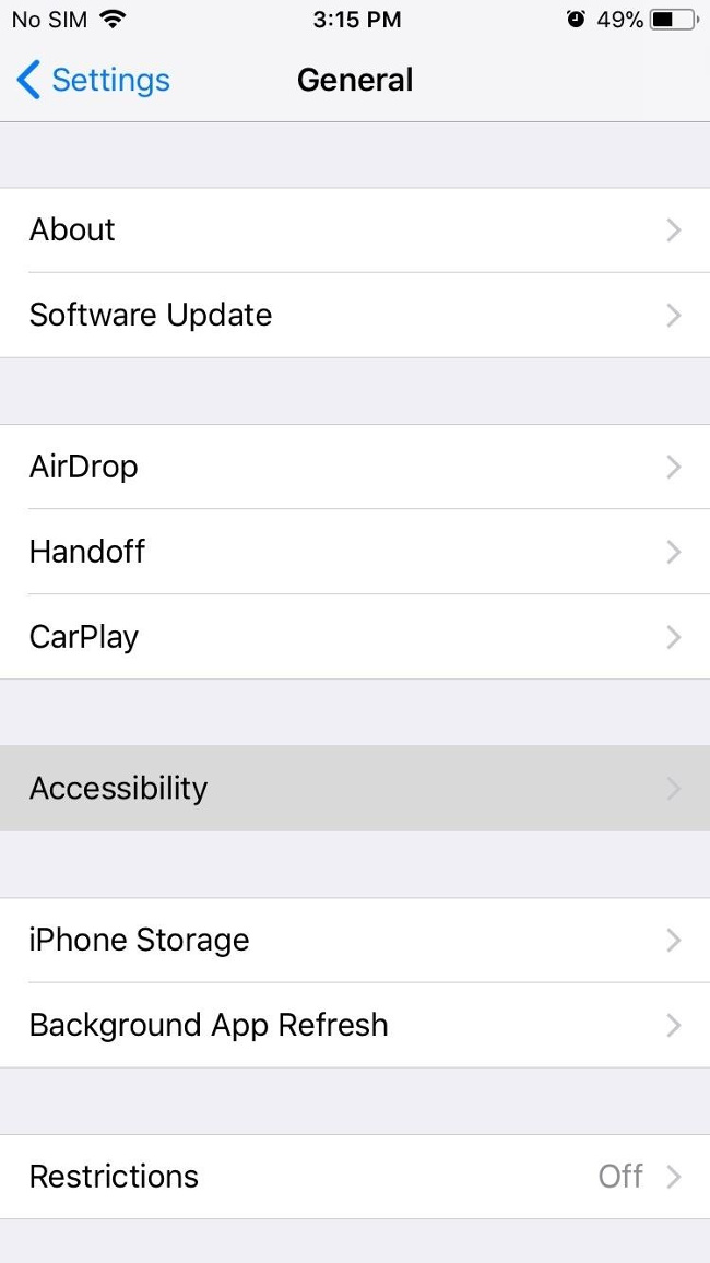 Cách khởi động lại iPhone trên iOS 11 khi không sử dụng nút nguồn