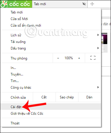Cách tắt tính năng đọc file PDF trên Cốc Cốc