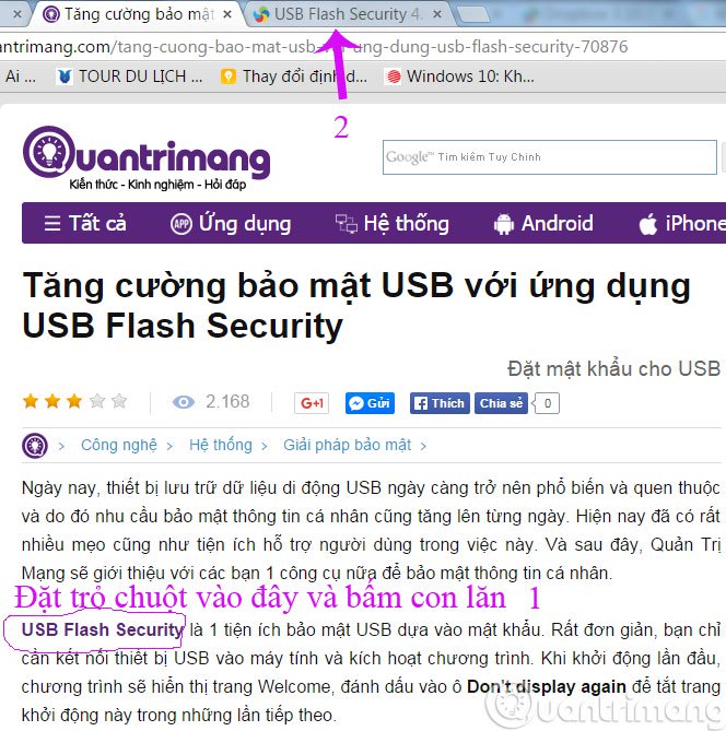 Lướt web hiệu quả hơn với con lăn chuột