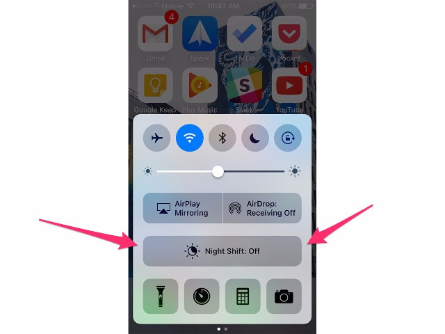 Tính năng Night Shift “ẩn mình” trong Control Center iOS 11 và đây là cách “lôi” nó ra