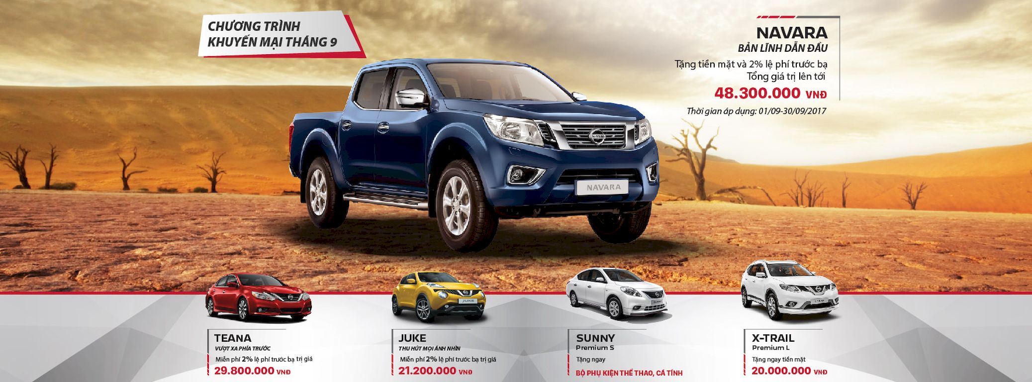 Tháng 9, mua Nissan Navara nhận quà tặng trị giá gần 50 triệu đồng