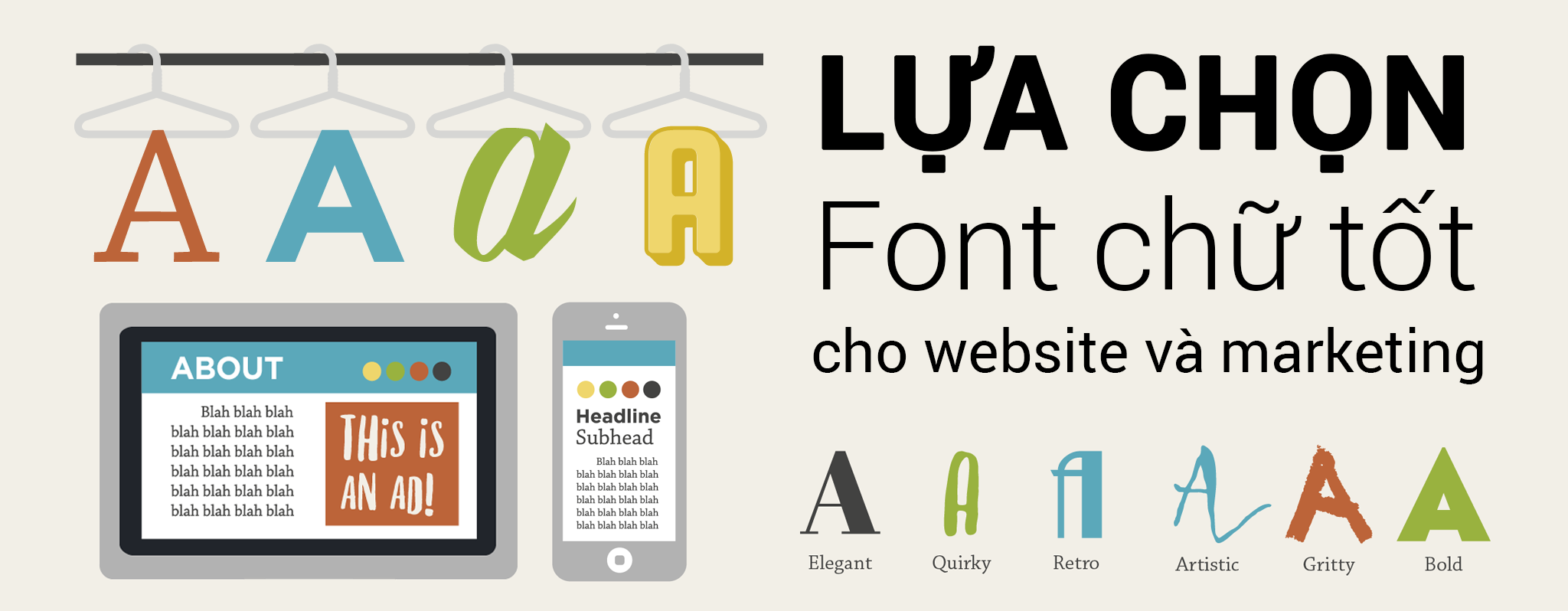 [Infographic] Lựa chọn Font chữ tốt cho website và marketing