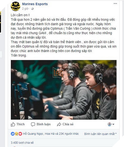 [Tin đồn] Hope sẽ là người đi đường giữa mới của GAM sau khi "Giáo sư" rời đi?