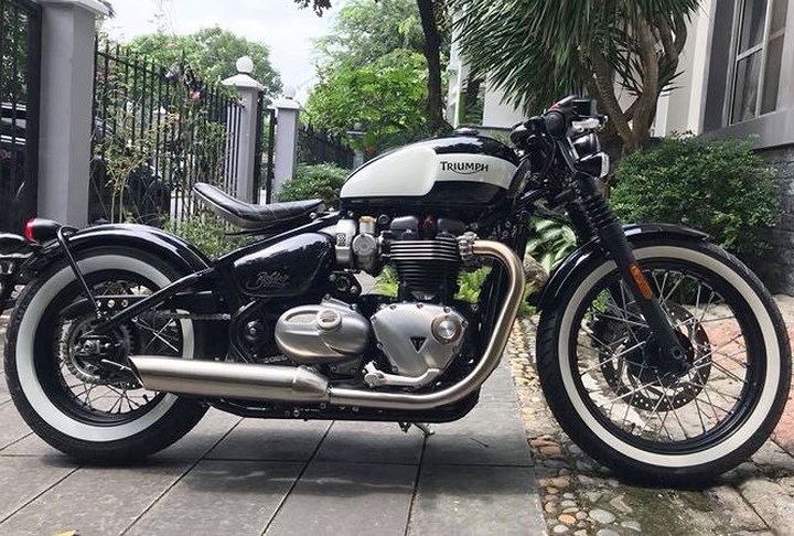 Ảnh chi tiết Triumph Bobber với diện mạo cổ điển của biker Sài Gòn
