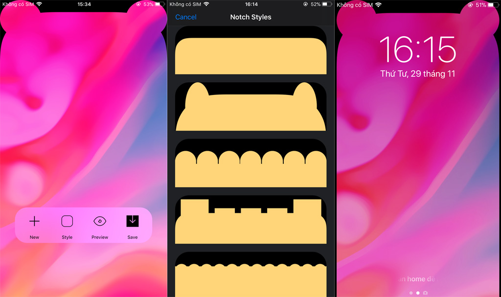 Custom Notch cho iPhone là ứng dụng giúp bạn tùy biến màn hình hiển thị độc đáo và sang trọng. Nó cho phép bạn thay đổi kích thước notch, chỉnh sửa đường viền, tạo độ sáng tùy chỉnh và thậm chí là thay đổi hình ảnh nền. Hãy khám phá cùng chúng tôi bằng cách nhấp chuột vào hình ảnh.