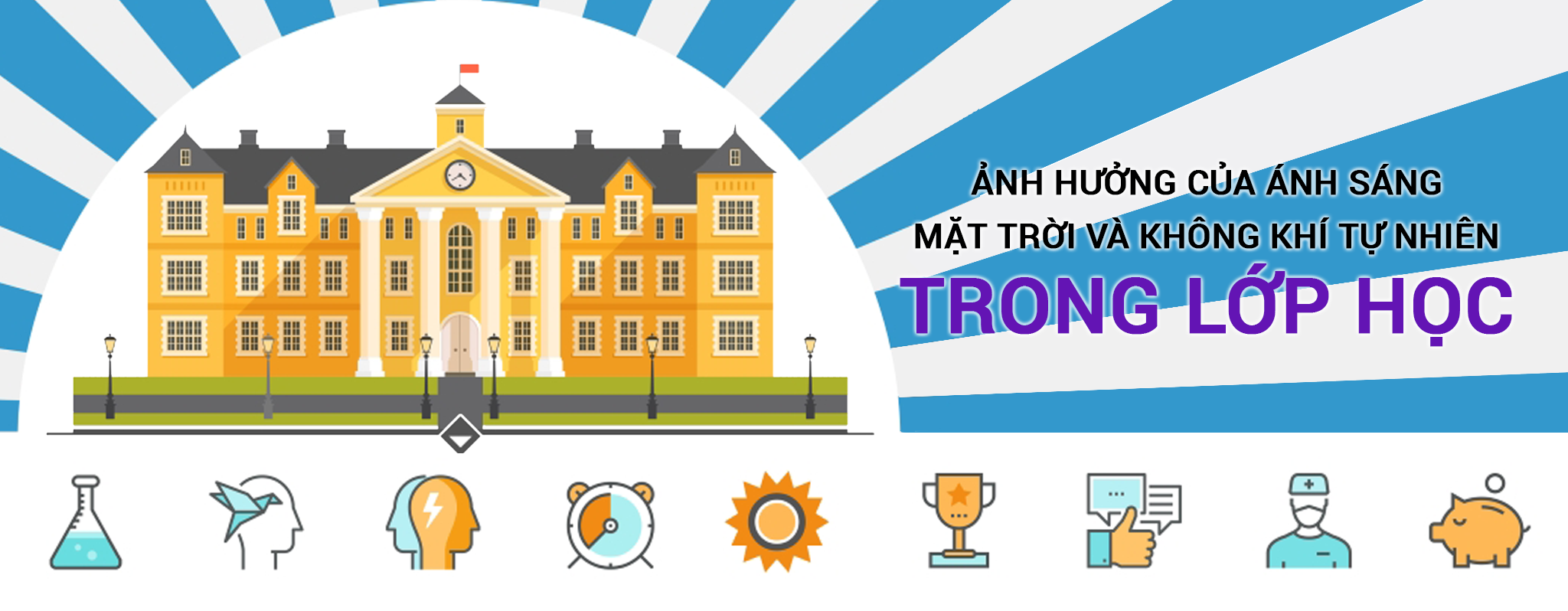 [Infographic] Những tác động của ánh sáng và không khí tự nhiên đến kết quả học tập và làm việc