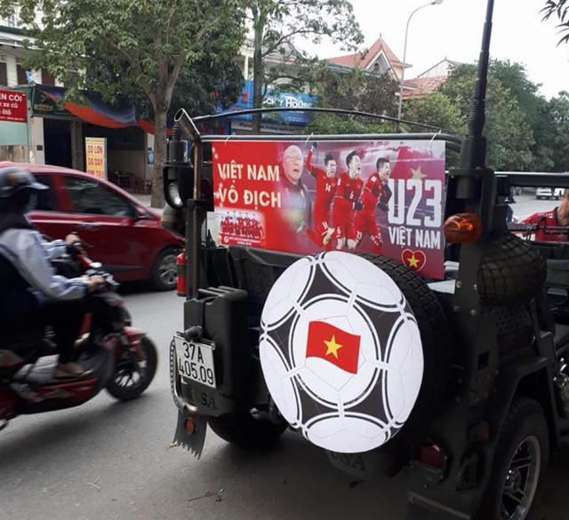 Loạt ý tưởng độ xe cổ vũ cho tuyển U23 Việt Nam