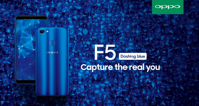 OPPO F5 Dashing Blue sẽ trình làng tại Việt Nam vào 6/2 tới với giá 6.99 triệu