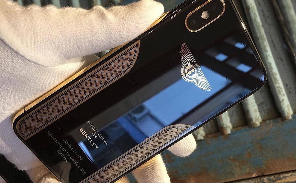 Chiêm ngưỡng iPhone X mạ vàng 18K phiên bản Bentley đầy sang trọng