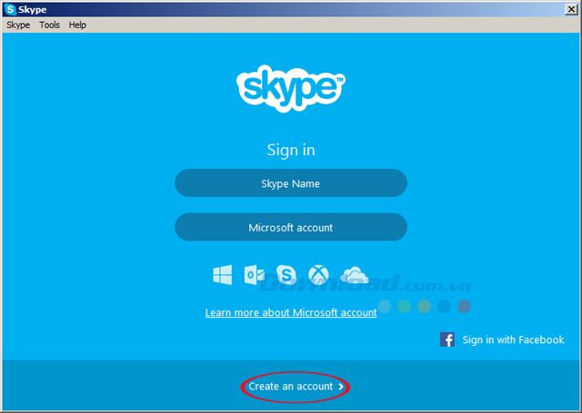 cách tạo tài khoản skype