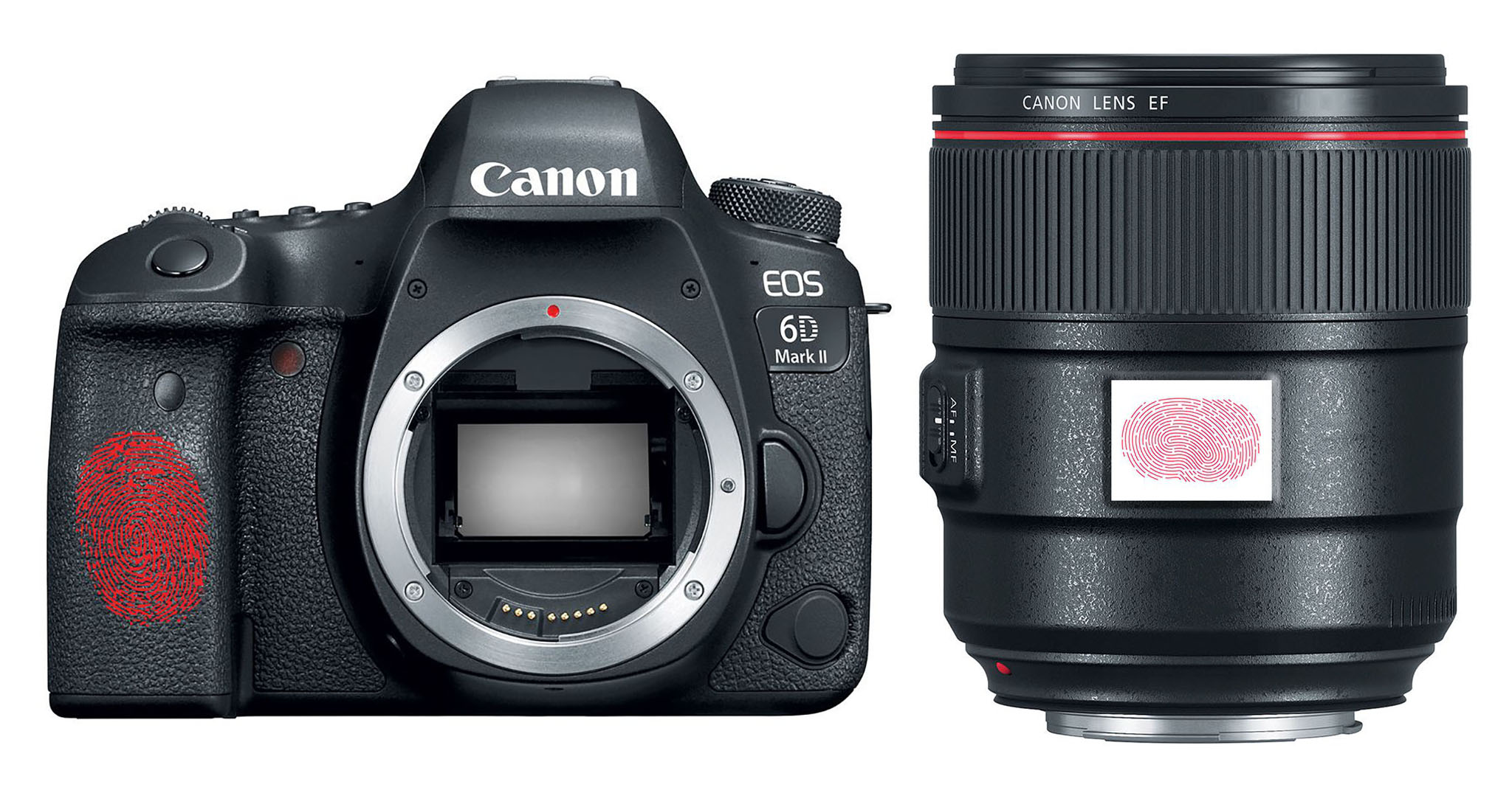 Canon đăng ký bản quyền hệ thống cảm biến vân tay cho máy ảnh và ống kính