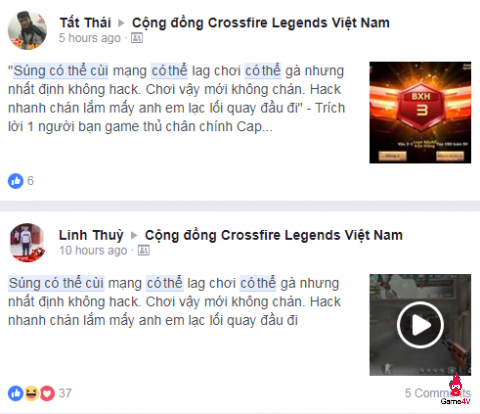 Thú vị phong trào mới “Súng có thể cùi – mạng có thể lag – chơi có thể gà – nhưng nhất định không hack”