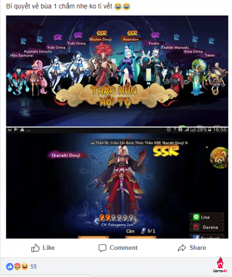 Choáng với game thủ nữ Âm Dương Sư nạp hàng chục triệu đồng để triệu hồi thức thần