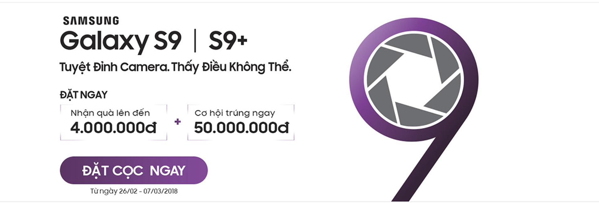 Samsung Galaxy S9 có giá dự kiến ở Việt Nam là 19 triệu đồng