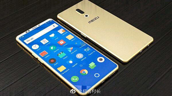 Hình ảnh render của Meizu 15 Plus tiếp tục xuất hiện trên các trang mạng