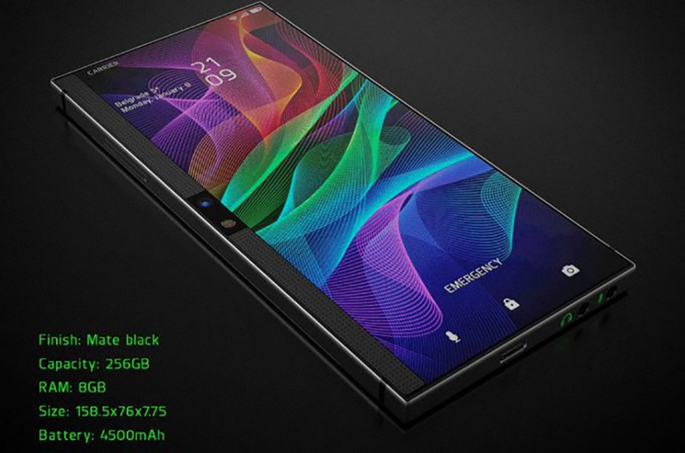 Razer Phone 2.0 đã xuất hiện với thiết kế cực hầm hố và đẹp mắt