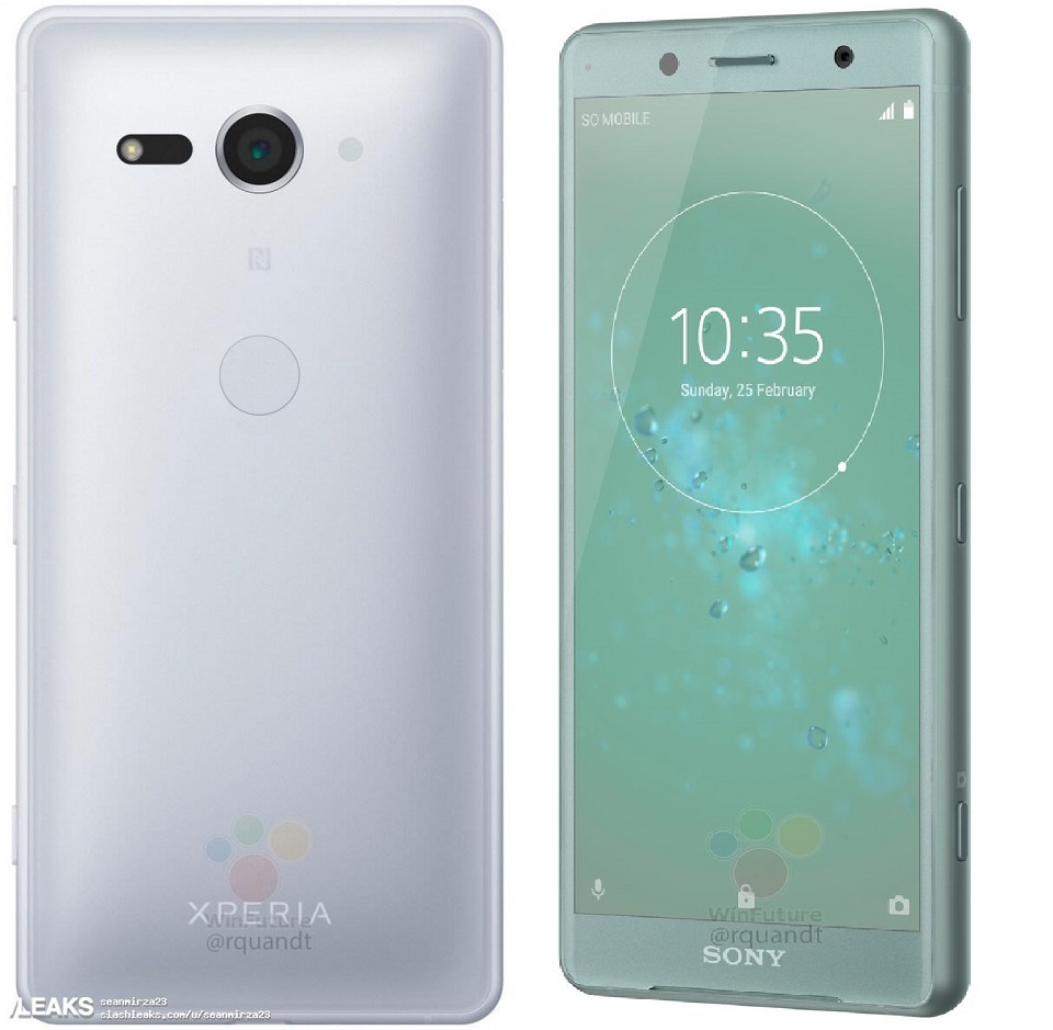 Lộ diện chi tiết thiết kế Xperia XZ2 Compact qua hình ảnh render 3D