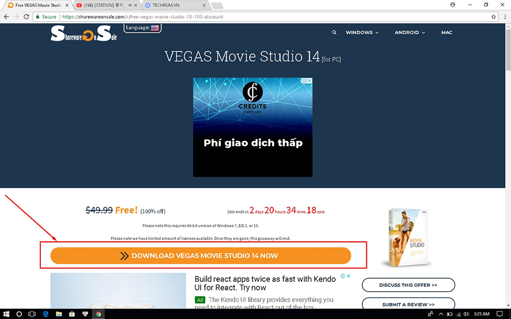 Sở hữu phần mềm chỉnh video chuyên nghiệp VEGAS Movie Studio 14 dễ dàng