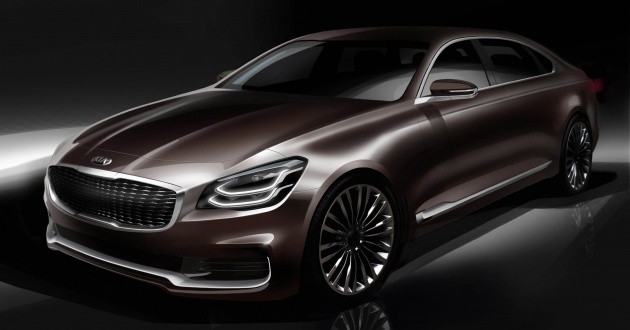 Những hình ảnh đầu tiên của Kia Quoris 2019 thế hệ mới vừa được hé lộ