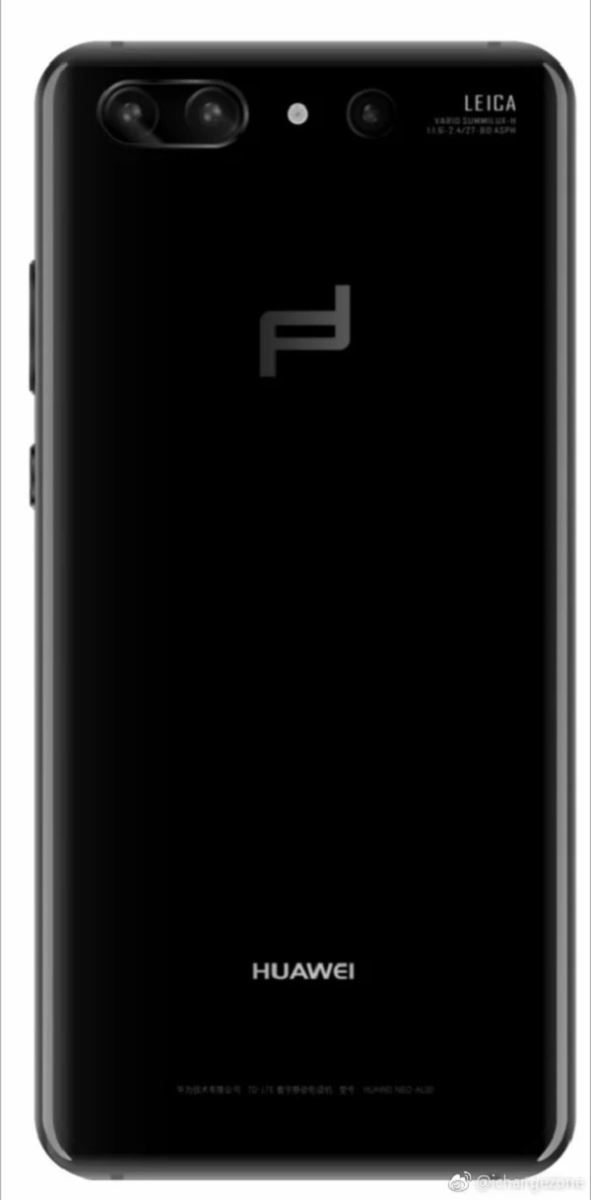 Huawei P20 Porsche Design sẽ có 3 camera và cảm biến vân tay trong màn hình