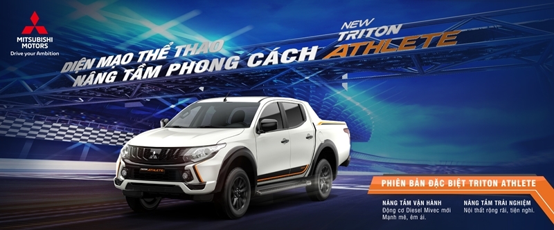 Mitsubishi Việt Nam vừa công bố banner về phiên bản đặc biệt Mitsubishi Triton Athlete