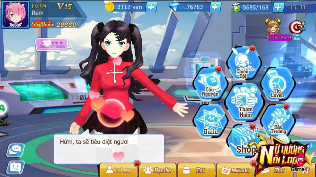 Nữ Vương Nổi Loạn: Game manga 100% nhân vật nữ chính thức tung ảnh Việt hóa